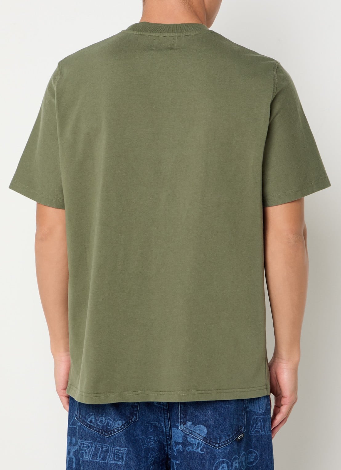 Arte Antwerp T-shirt met logoprint - achterkant 4 donkergroen
