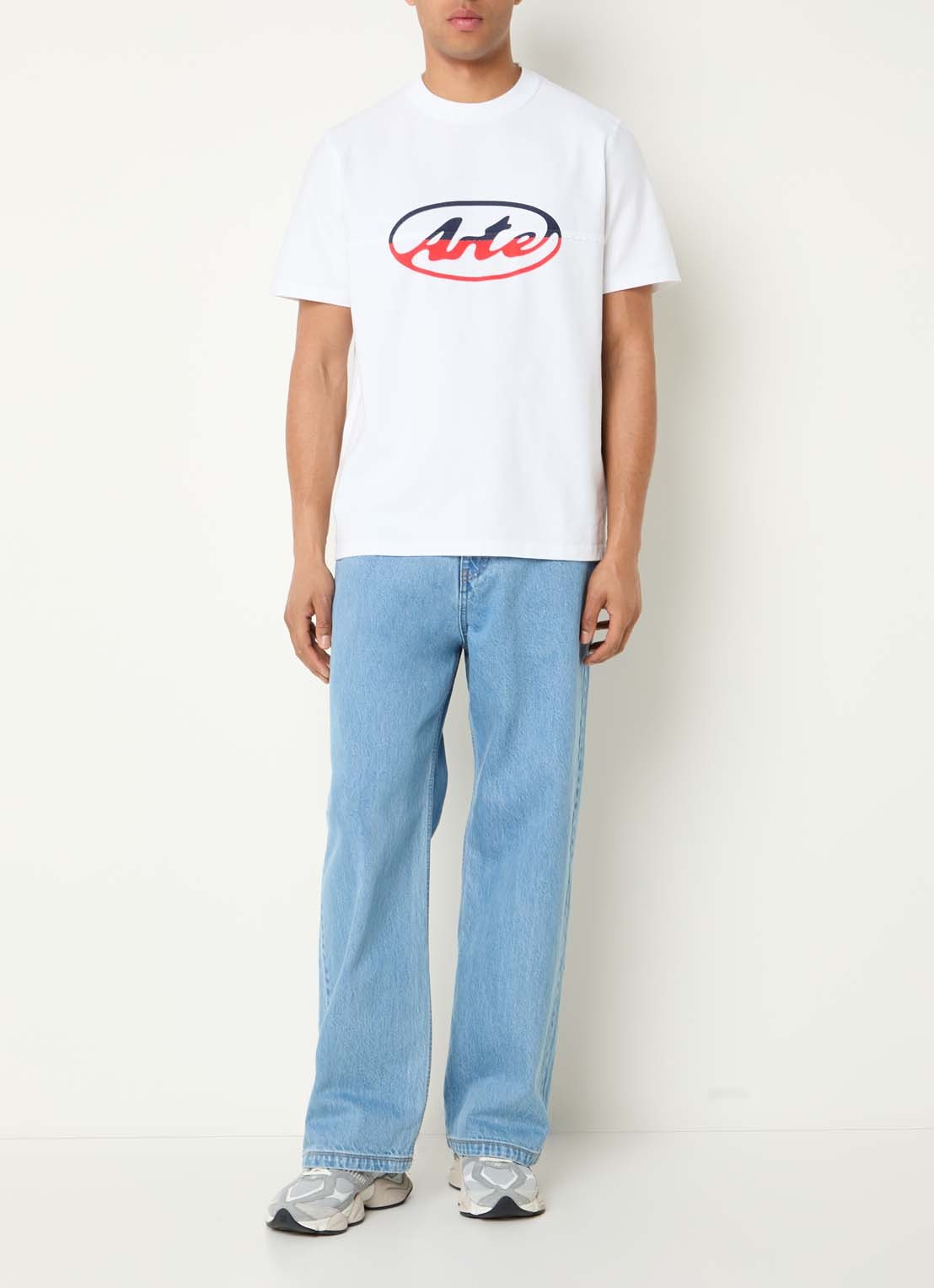 Arte Antwerp T-shirt met logoprint - voorkant 4 wit