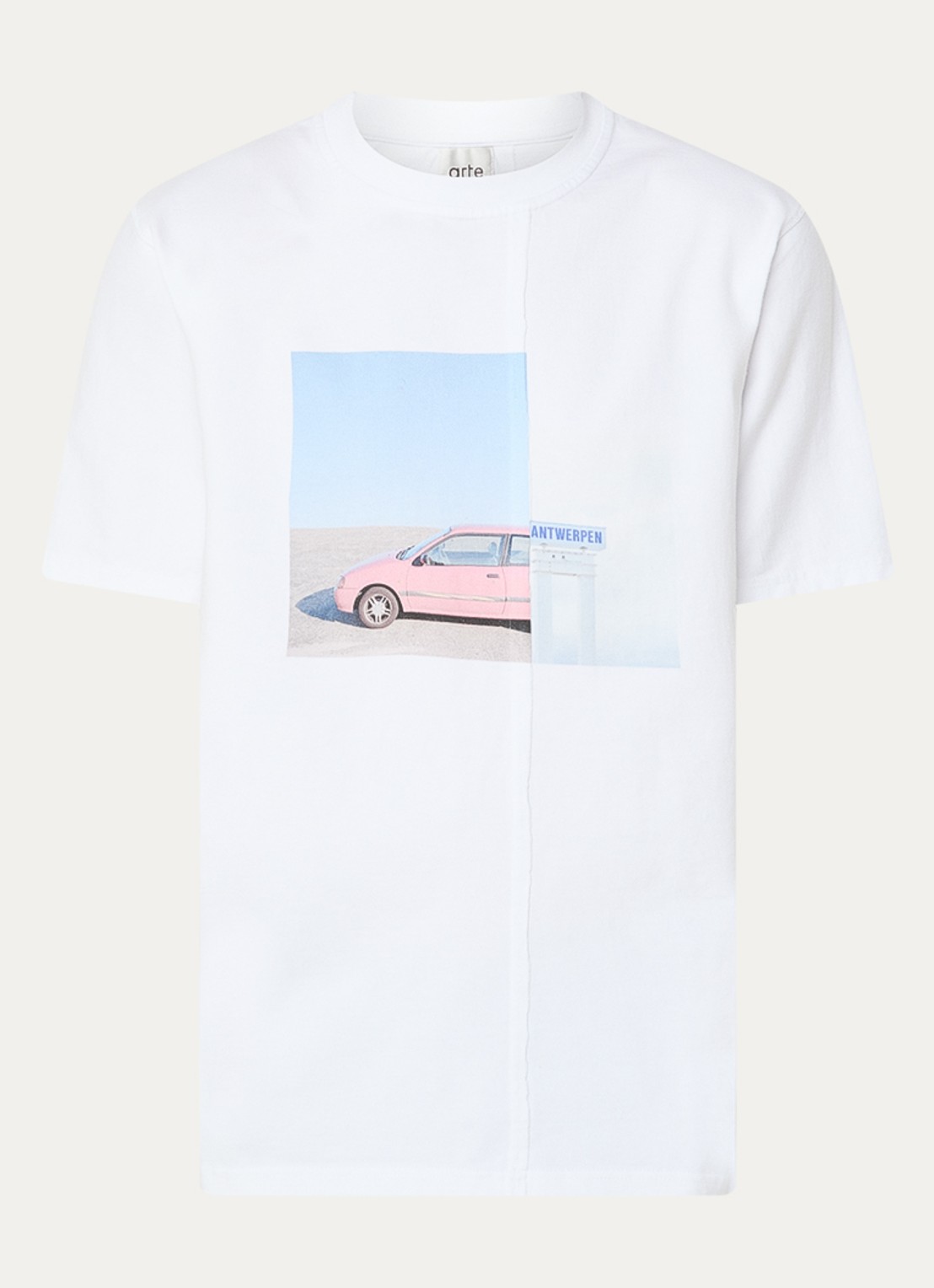 Arte Antwerp T-shirt met print - voorkant 3 wit