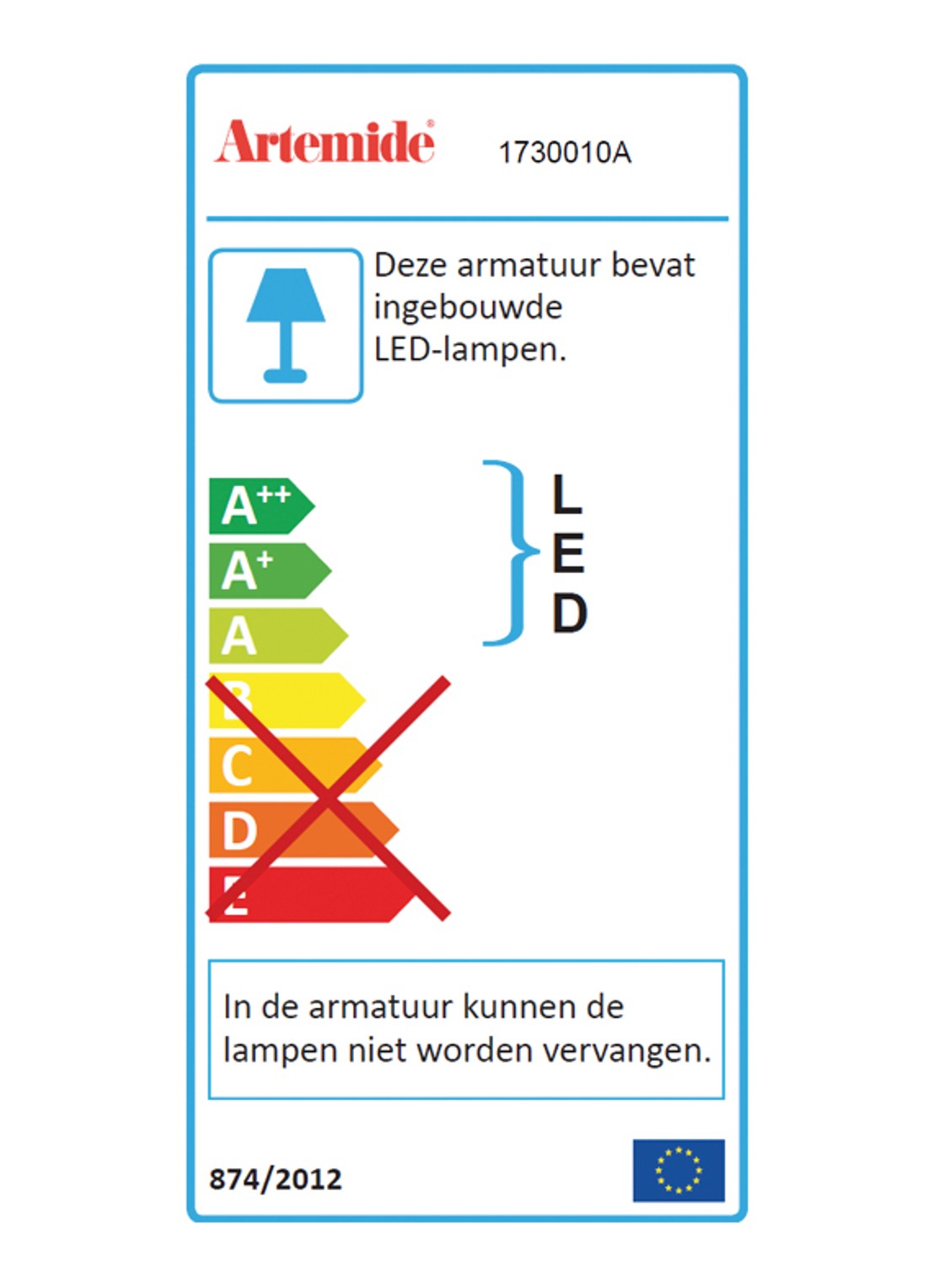Artemide Demetra Faretto wandlamp LED met schakelaar - detail 5 grijs