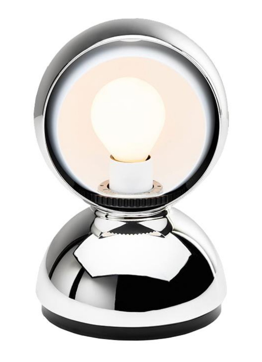 Artemide Eclisse PVD tafellamp - voorkant zilver