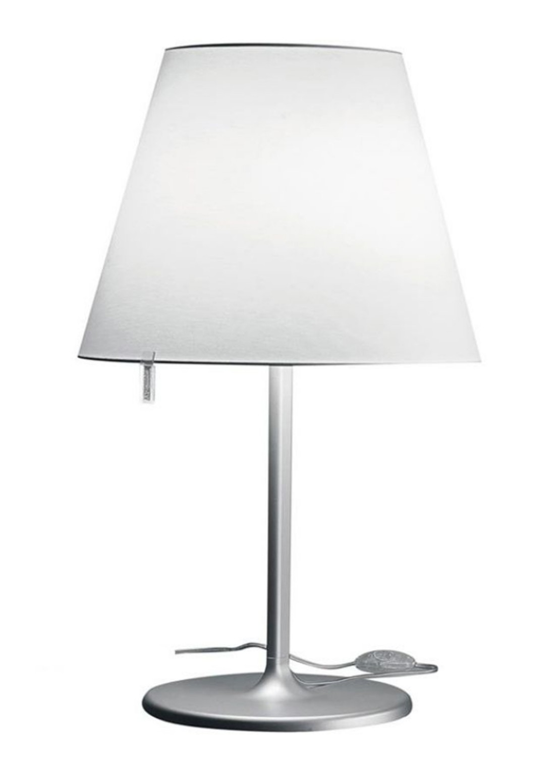 Artemide Melampo Notte tafellamp Ø23 cm - voorkant zilver