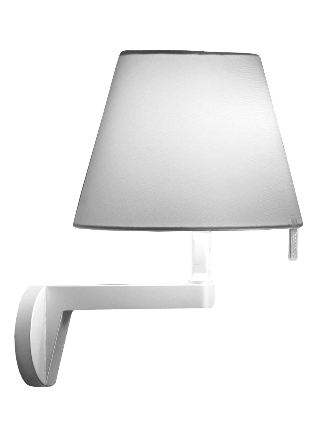 Artemide Melampo wandlamp zonder schakelaar - voorkant metaal