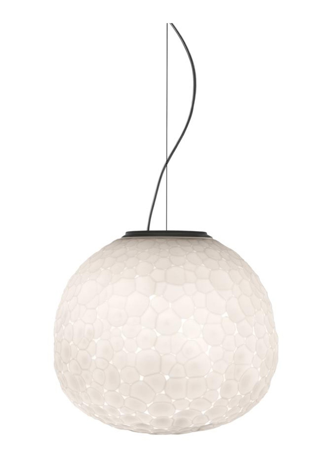 Artemide Meteorite 15 Sospensione hanglamp - voorkant gebroken wit