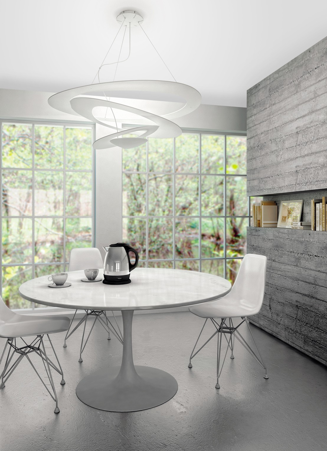 Artemide Pirce hanglamp 97 x 94 cm - detail 3 gebroken wit
