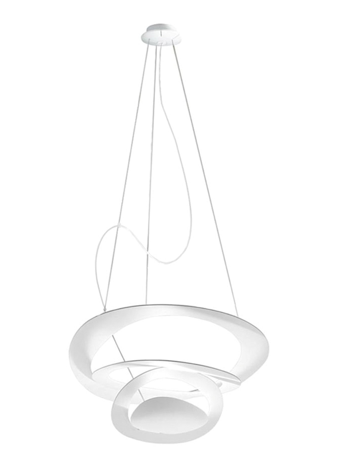 Artemide Pirce Micro Sospensione hanglamp LED - voorkant wit