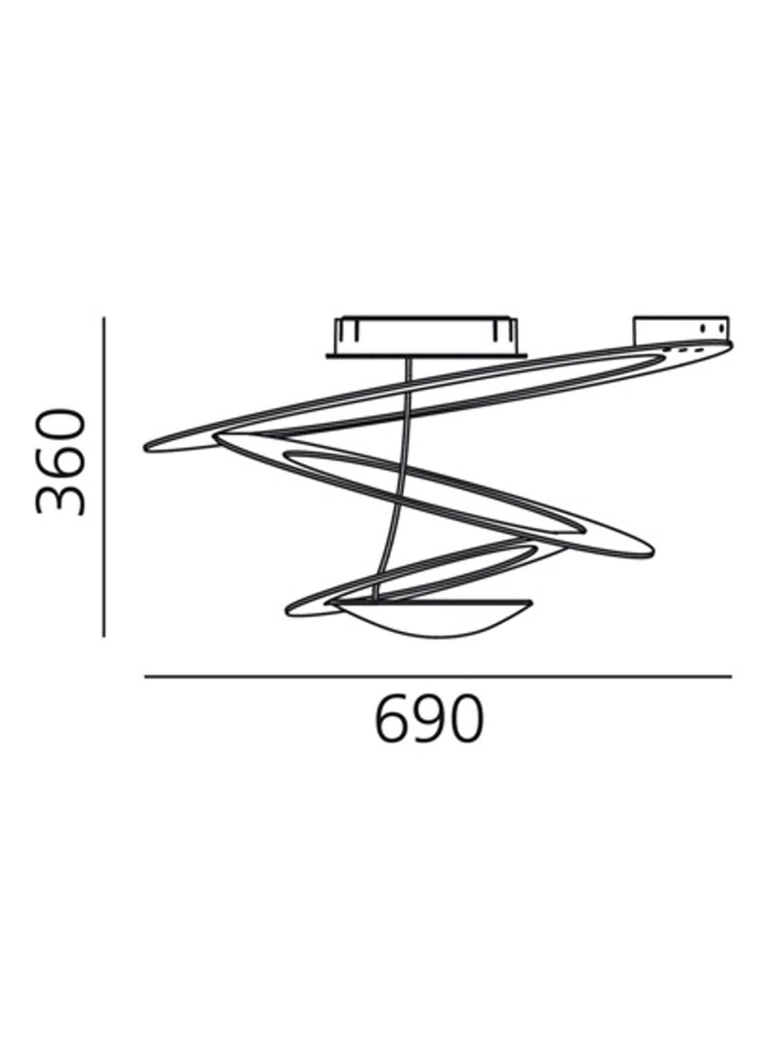 Artemide Pirce Mini Soffitto plafondlamp LED - detail 5 wit