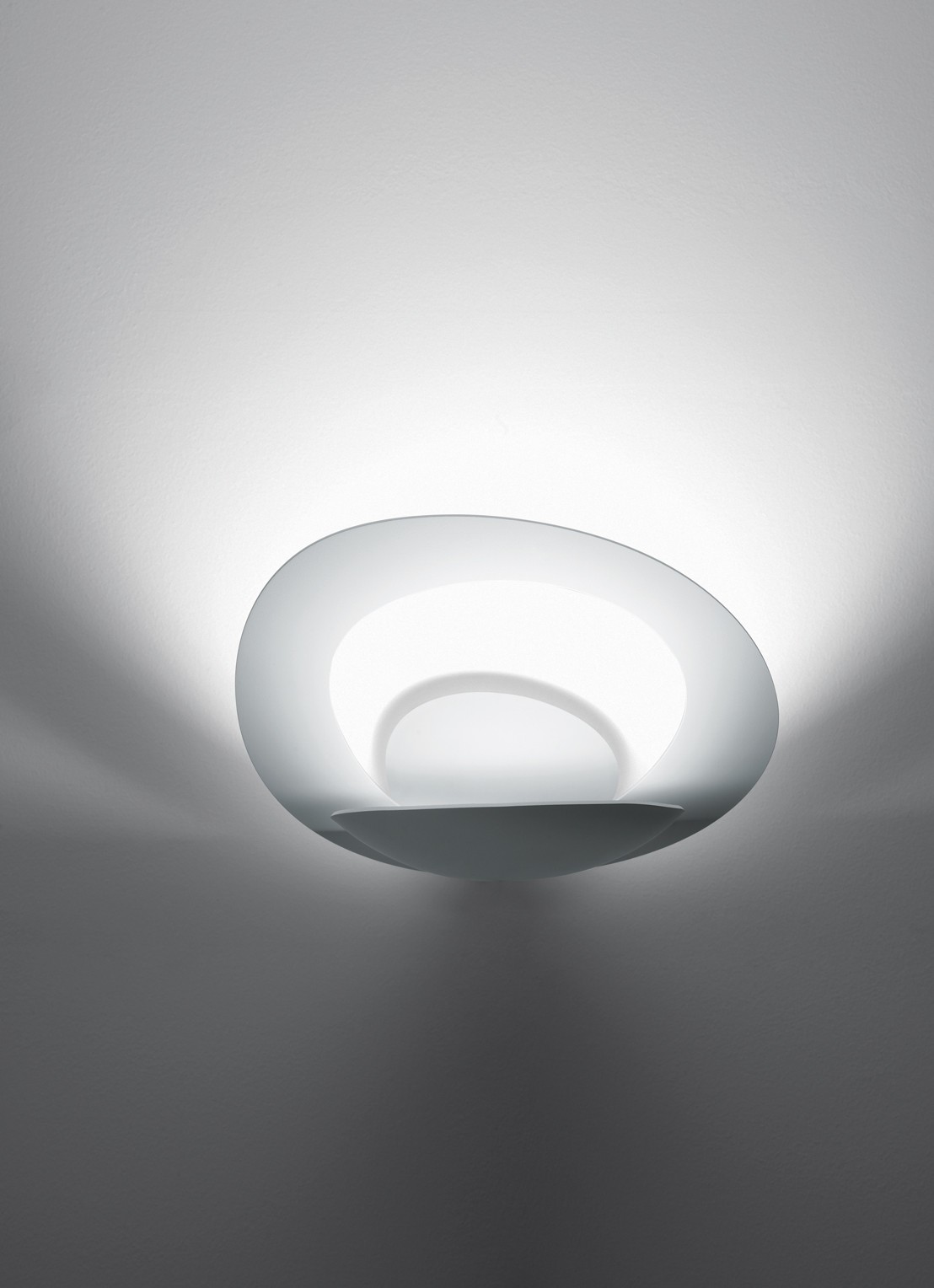 Artemide Pirce Parete wandlamp Halo - voorkant 2 wit