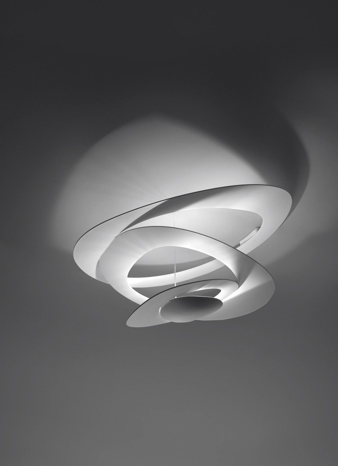 Artemide Pirce plafondlamp Halo wit - voorkant 2 gebroken wit