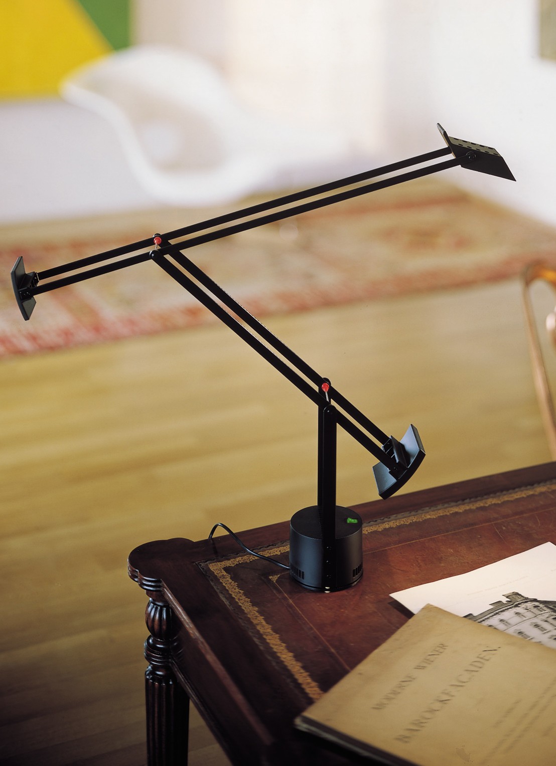 Artemide Tizio bureaulamp retrofit - voorkant 7 zwart