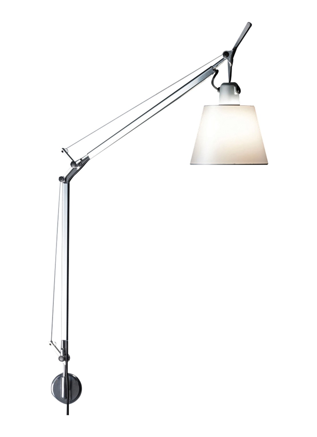Artemide Tolomeo Basculante Parete wandlamp 75 cm x  Ø18 cm - voorkant creme