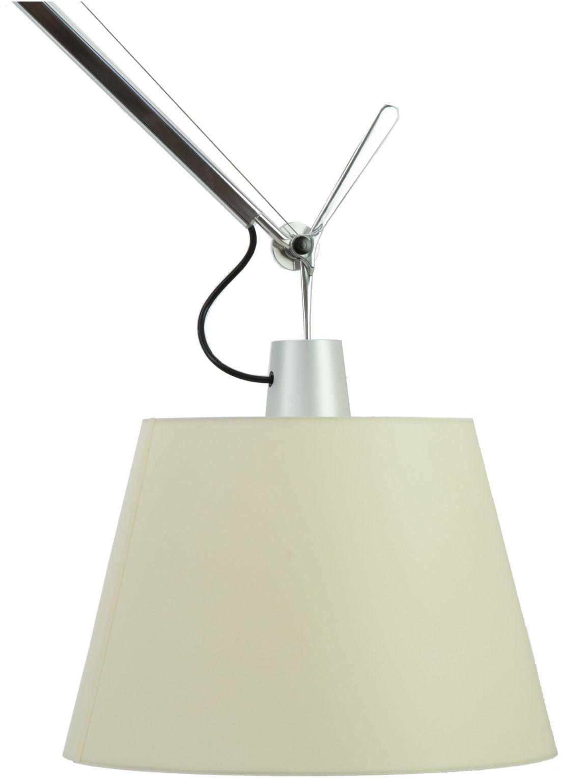 Artemide Tolomeo Mega Terra vloerlamp LED met toetsdimmer aluminium - detail 2 creme