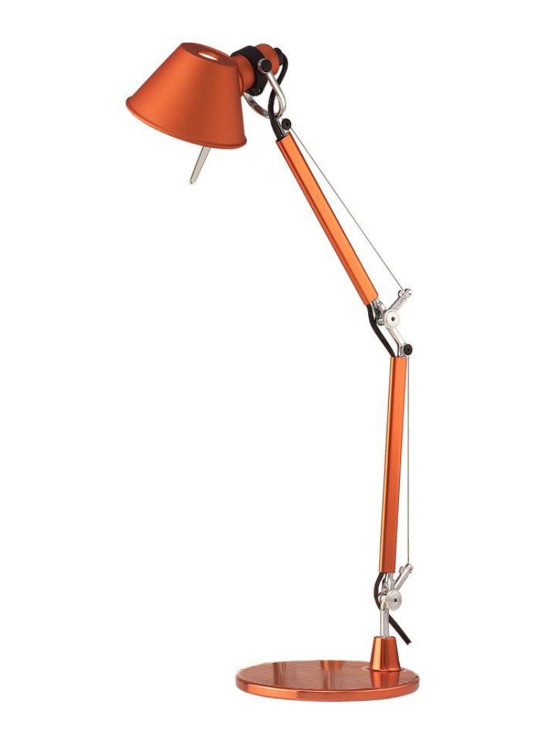 Artemide Tolomeo Micro bureaulamp   - voorkant oranje