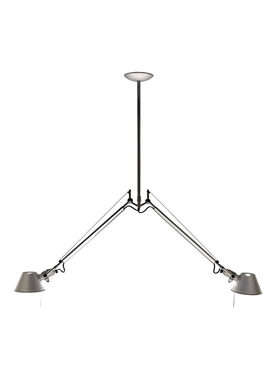 Artemide Tolomeo Sospensione hanglamp 150 x 120 cm - voorkant metaal