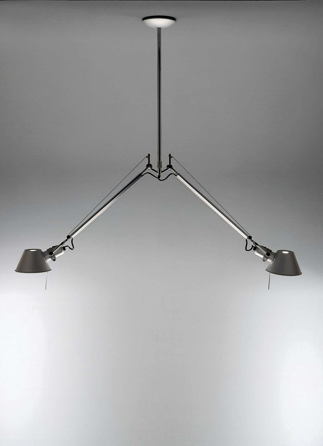 Artemide Tolomeo Sospensione hanglamp 150 x 120 cm - voorkant 2 metaal