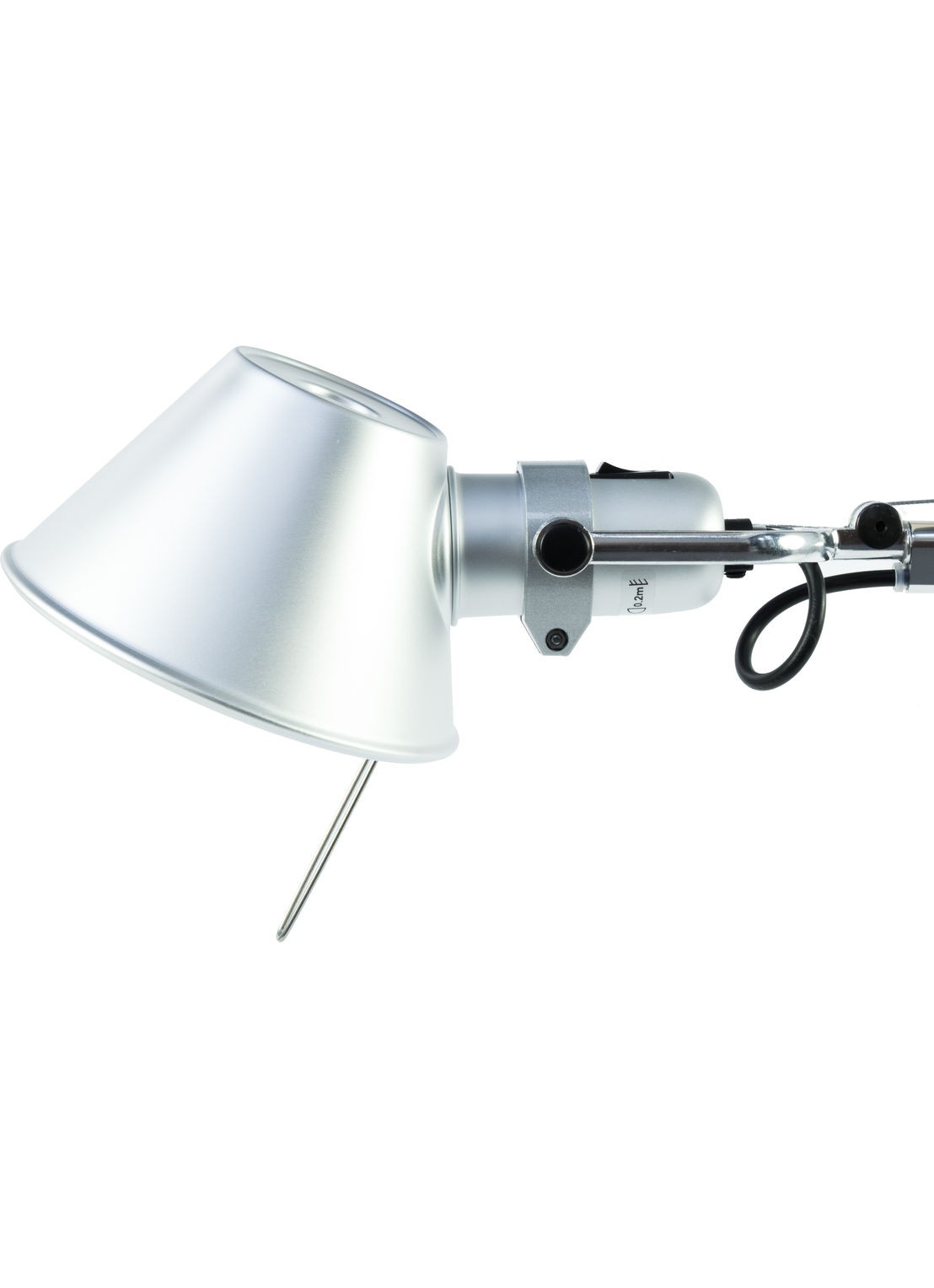 Artemide Tolomeo tafellamp Halo armatuur aluminium 129 x Ø23 cm - detail 4 metaal