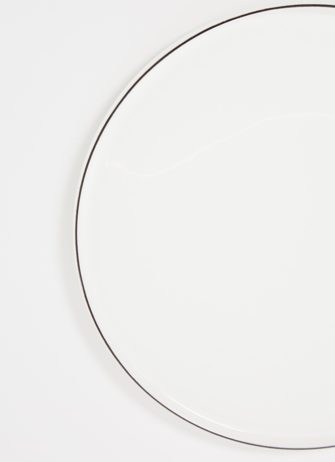 ASA Á Table Ligne Noire dinerbord 26,5 cm - detail wit