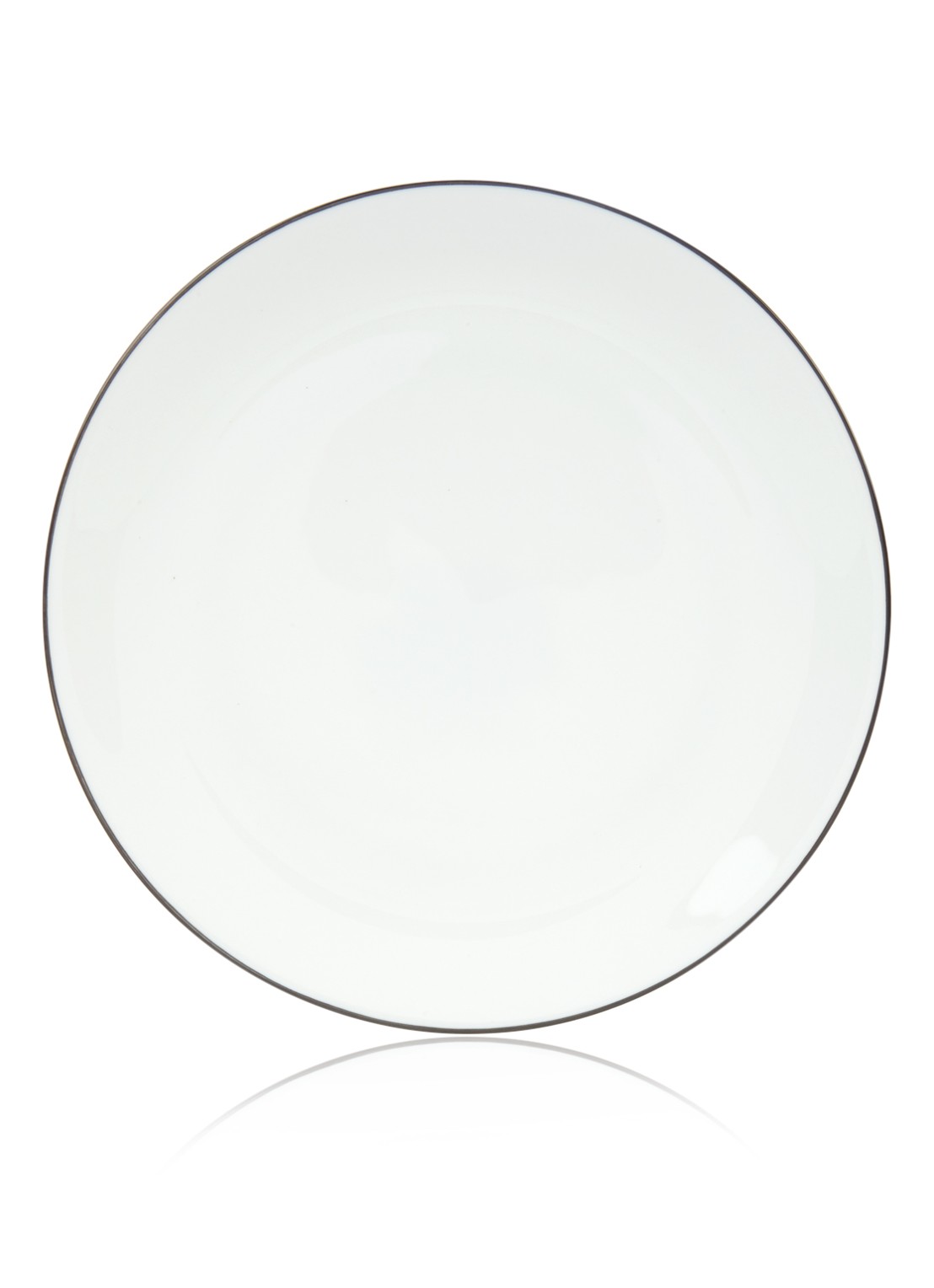 ASA Á Table Ligne Noire ontbijtbord 21 cm - voorkant wit