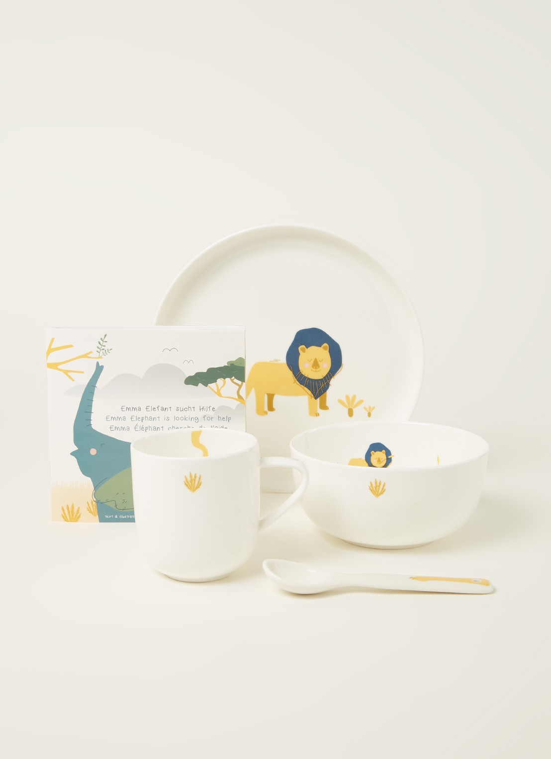 ASA Leo Lion kinderserviesset 5-delig - voorkant 3 wit