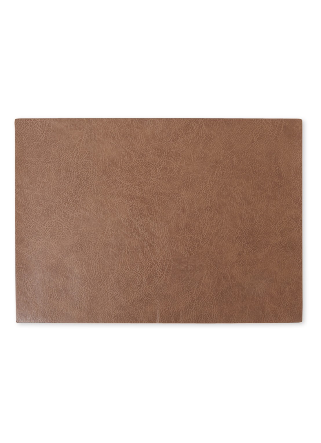 ASA Placemat van leer 46 x 33 cm - voorkant 2 hazelnootbruin