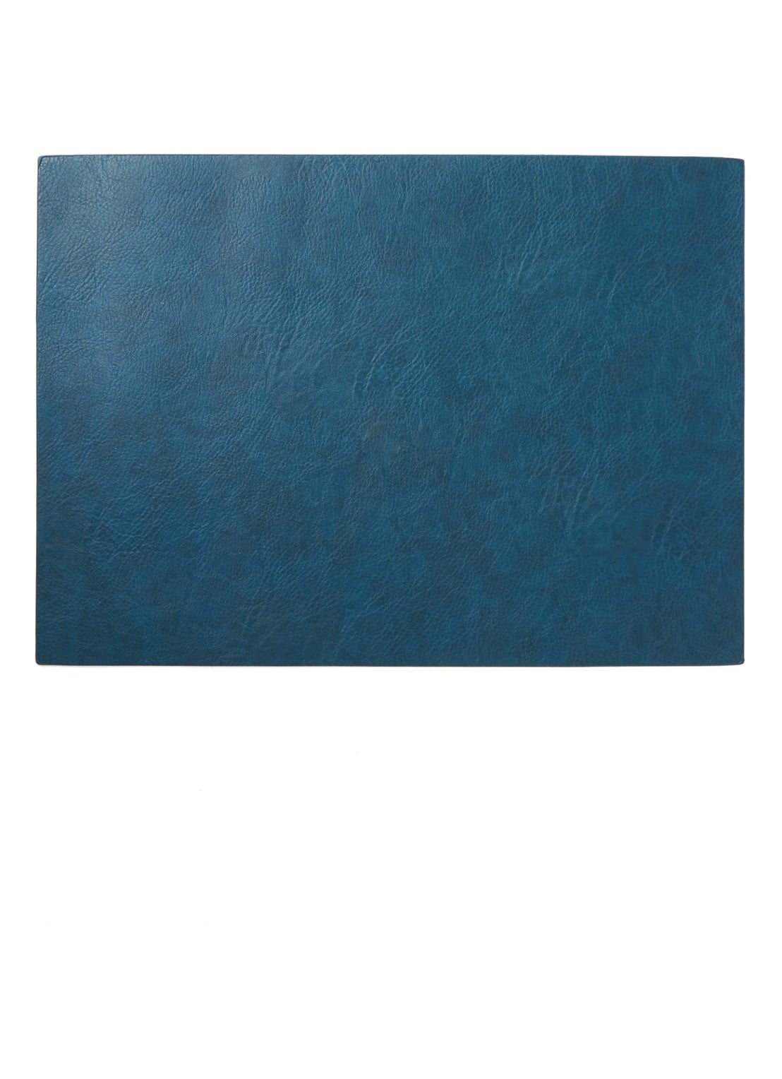 ASA Placemat van leer 46 x 33 cm  - voorkant middenblauw