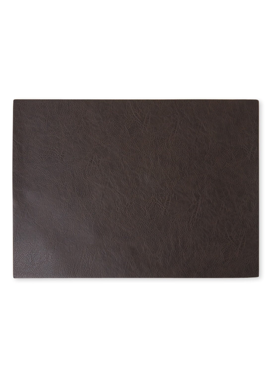 ASA Placemat van leer 46 x 33 cm - voorkant mahoniebruin