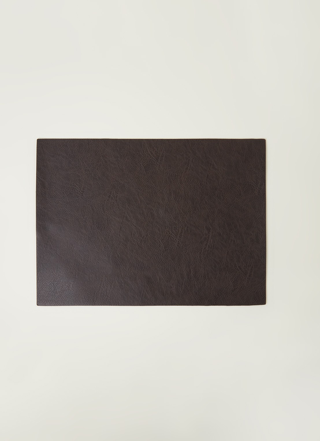 ASA Placemat van leer 46 x 33 cm - voorkant 2 mahoniebruin