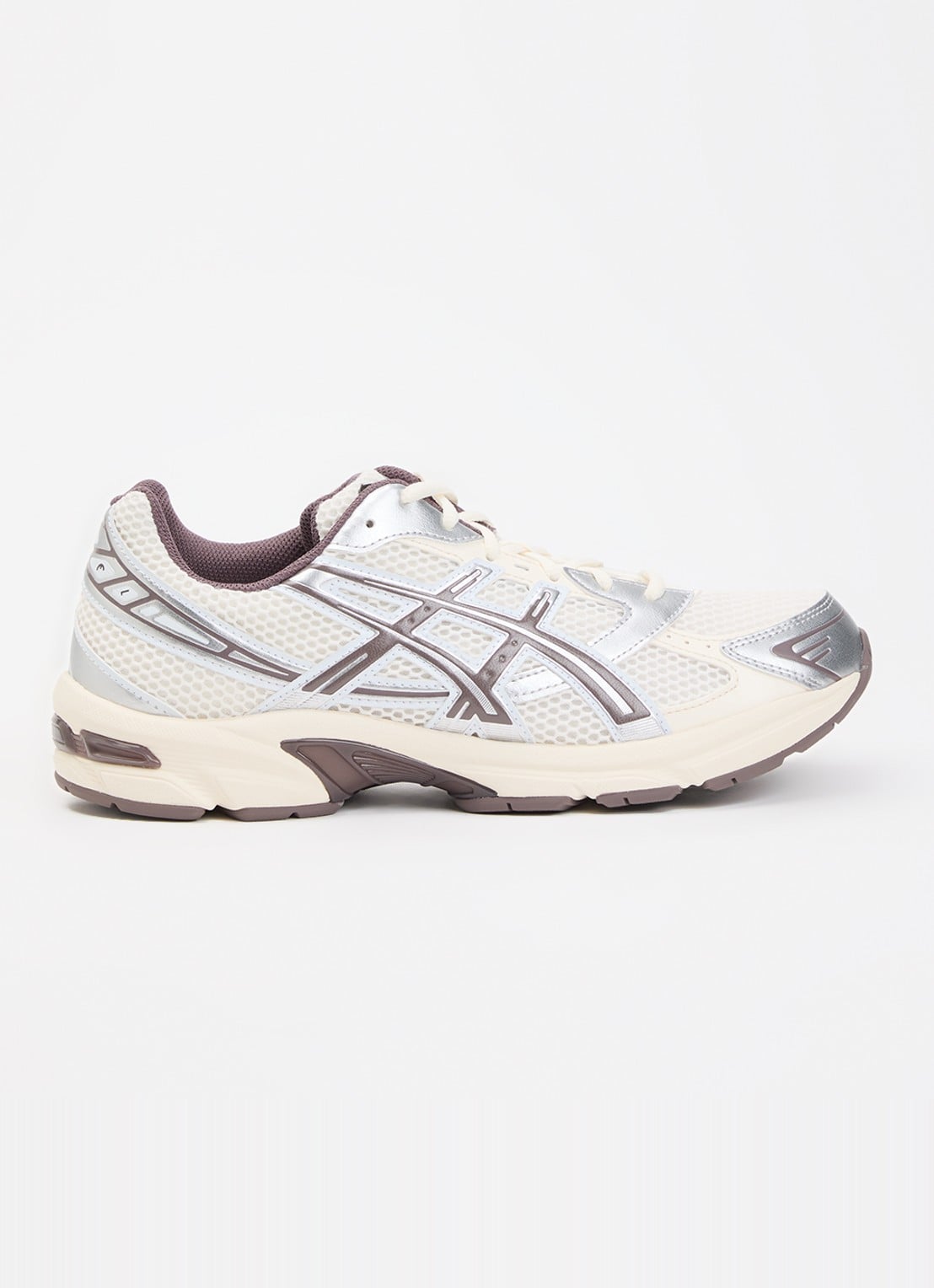 ASICS Gel-1130 sneaker met mesh details - voorkant gebroken wit