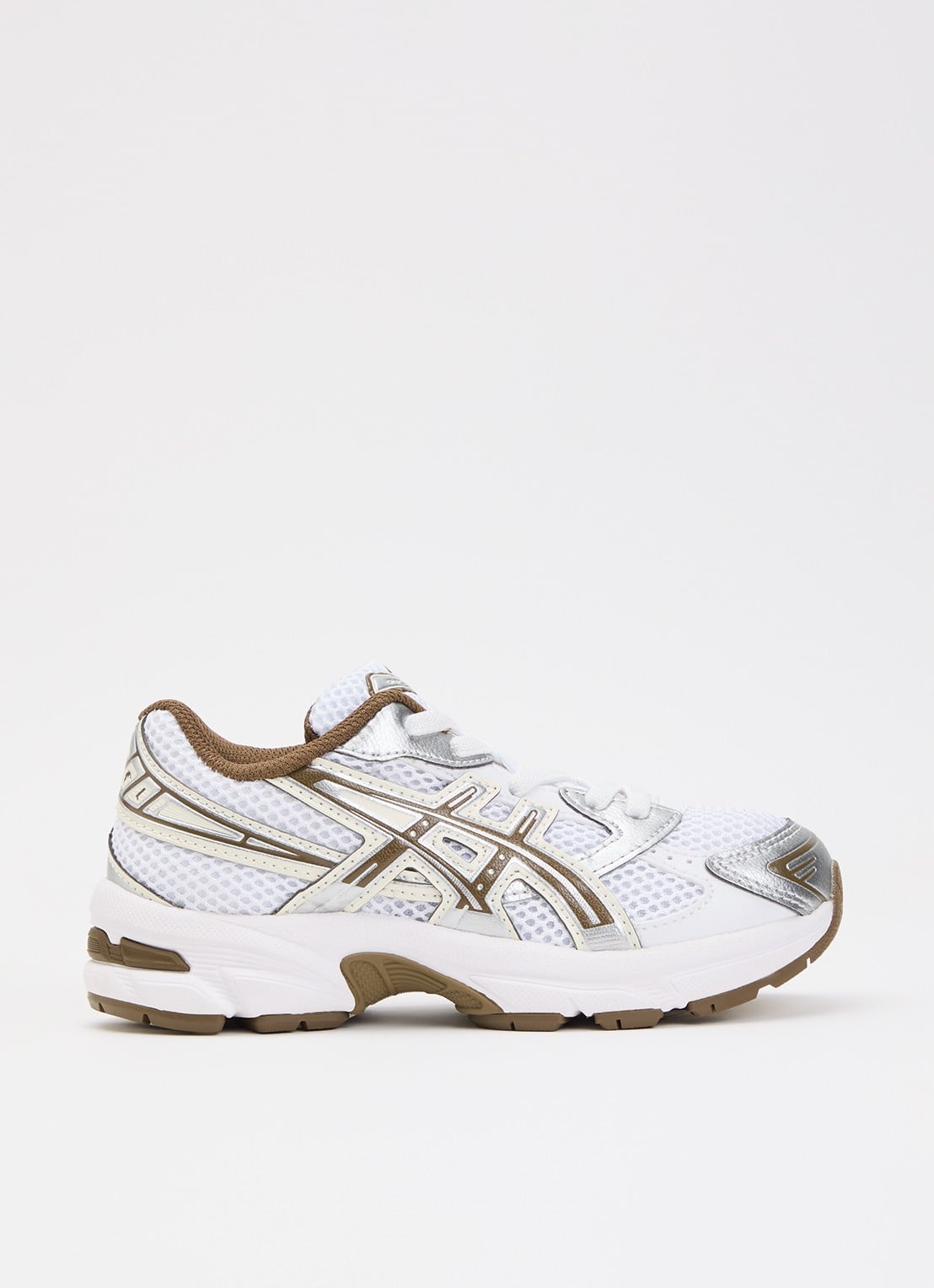 ASICS Gel-1130 sneaker met mesh details - voorkant 2 wit