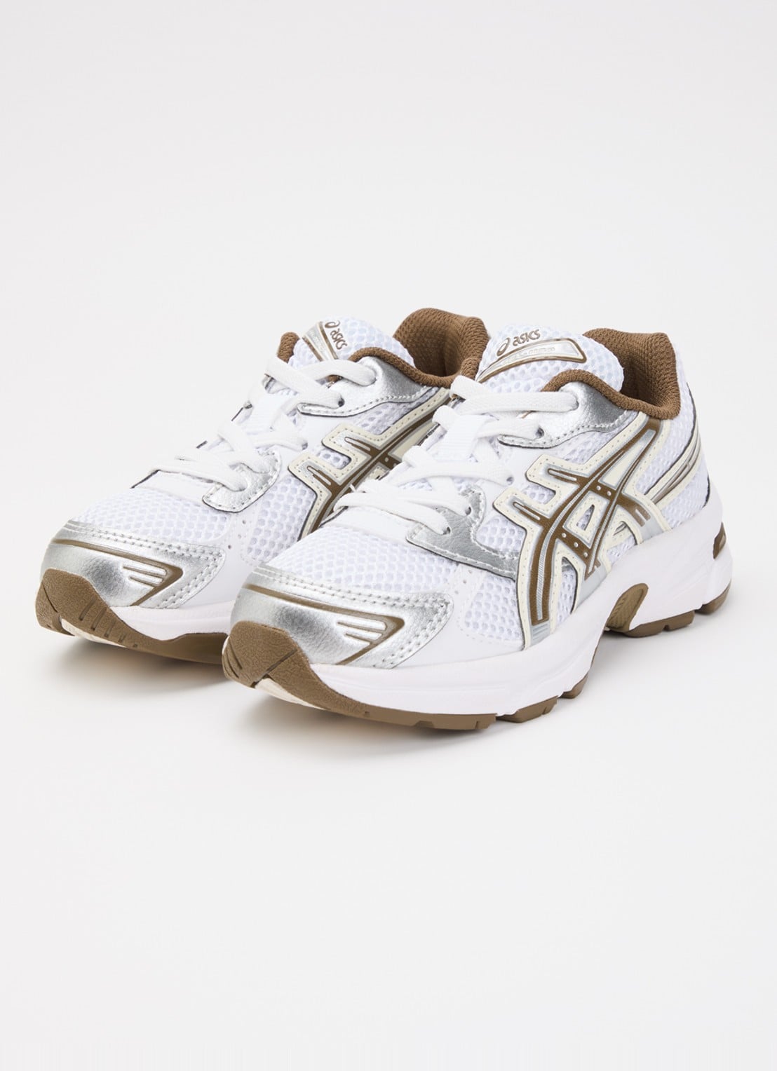 ASICS Gel-1130 sneaker met mesh details - voorkant 3 wit