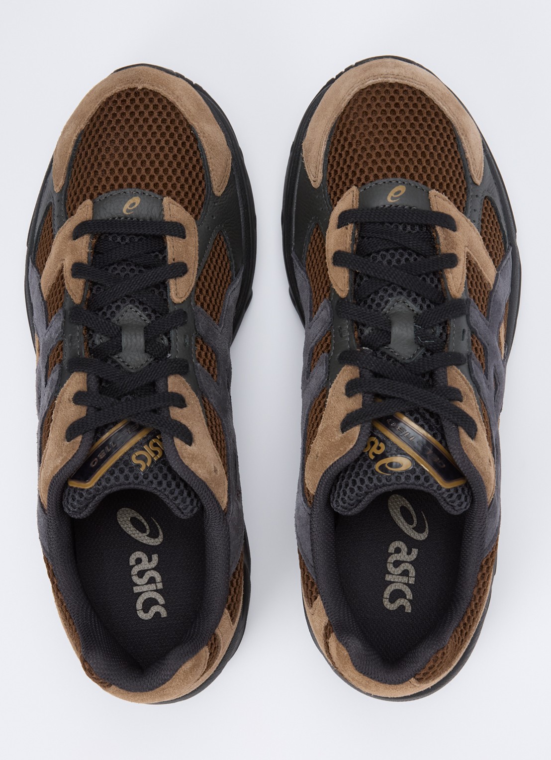 ASICS Gel-1130 sneaker met suède details - detail 3 donkerbruin