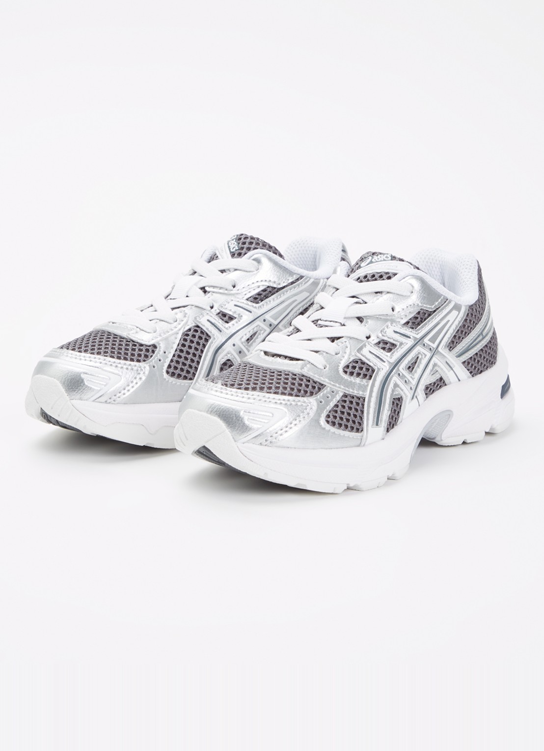 ASICS Gel-1130 sneaker van mesh met logo - voorkant 3 grijs