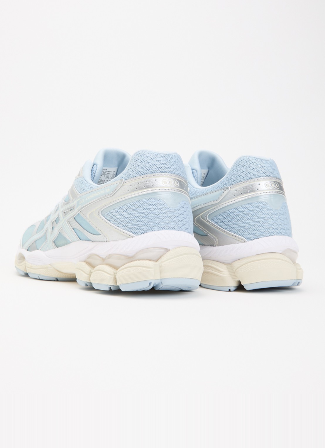 ASICS Gel-cumulus 16 sneaker met metallic details  - achterkant 5 lichtgrijs