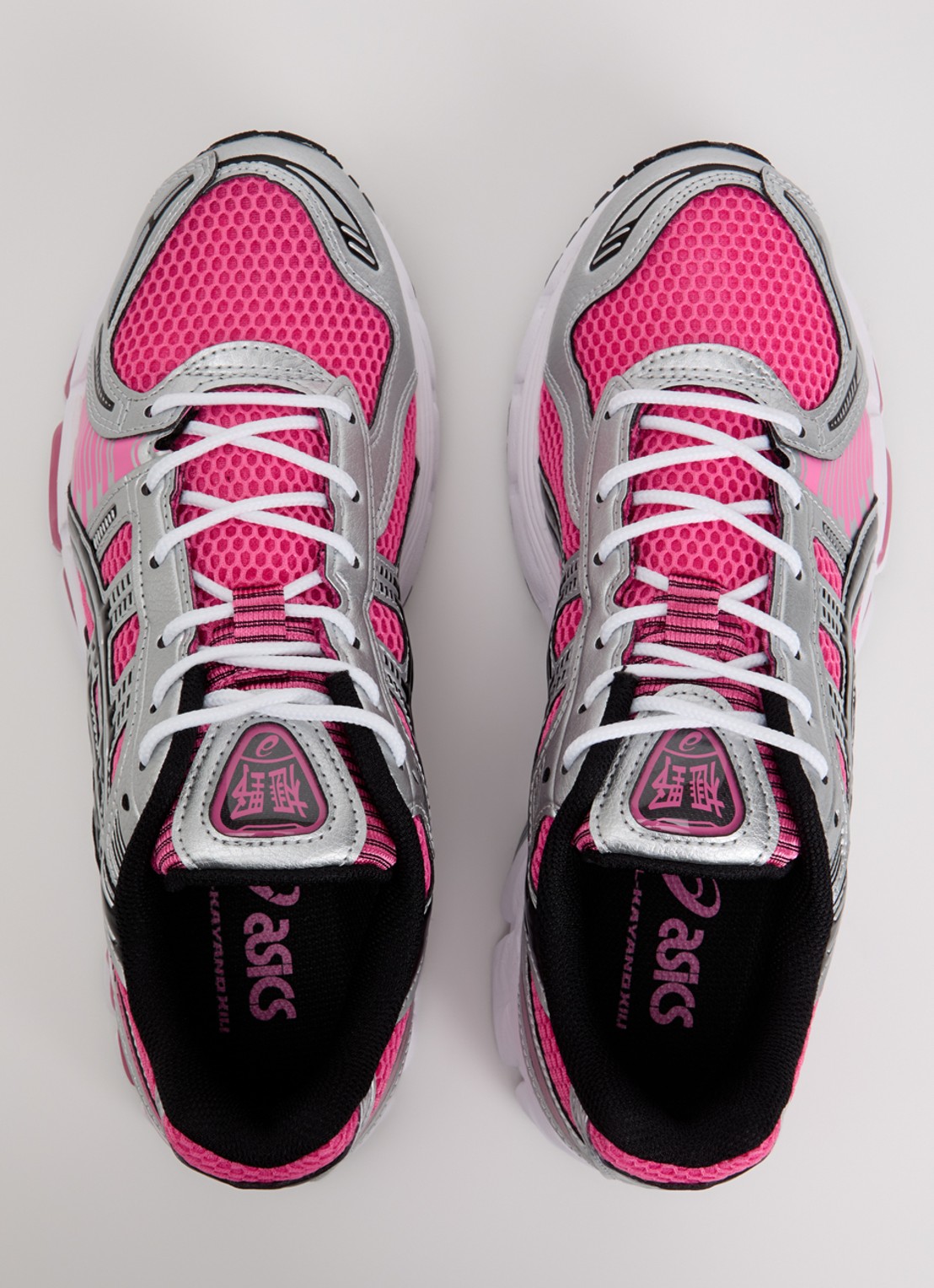 ASICS Gel-Kayano 12.1 sneaker met mesh en metallic details - detail 2 fuchsia