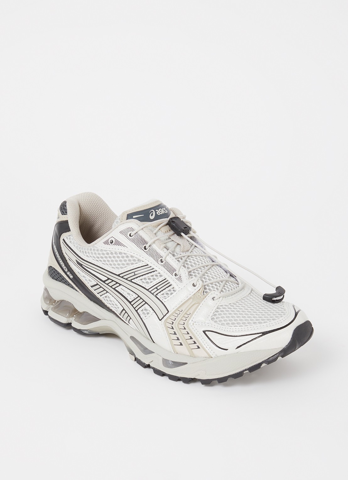 ASICS Gel-Kayano 14 sneaker met leren details - voorkant 5 beige