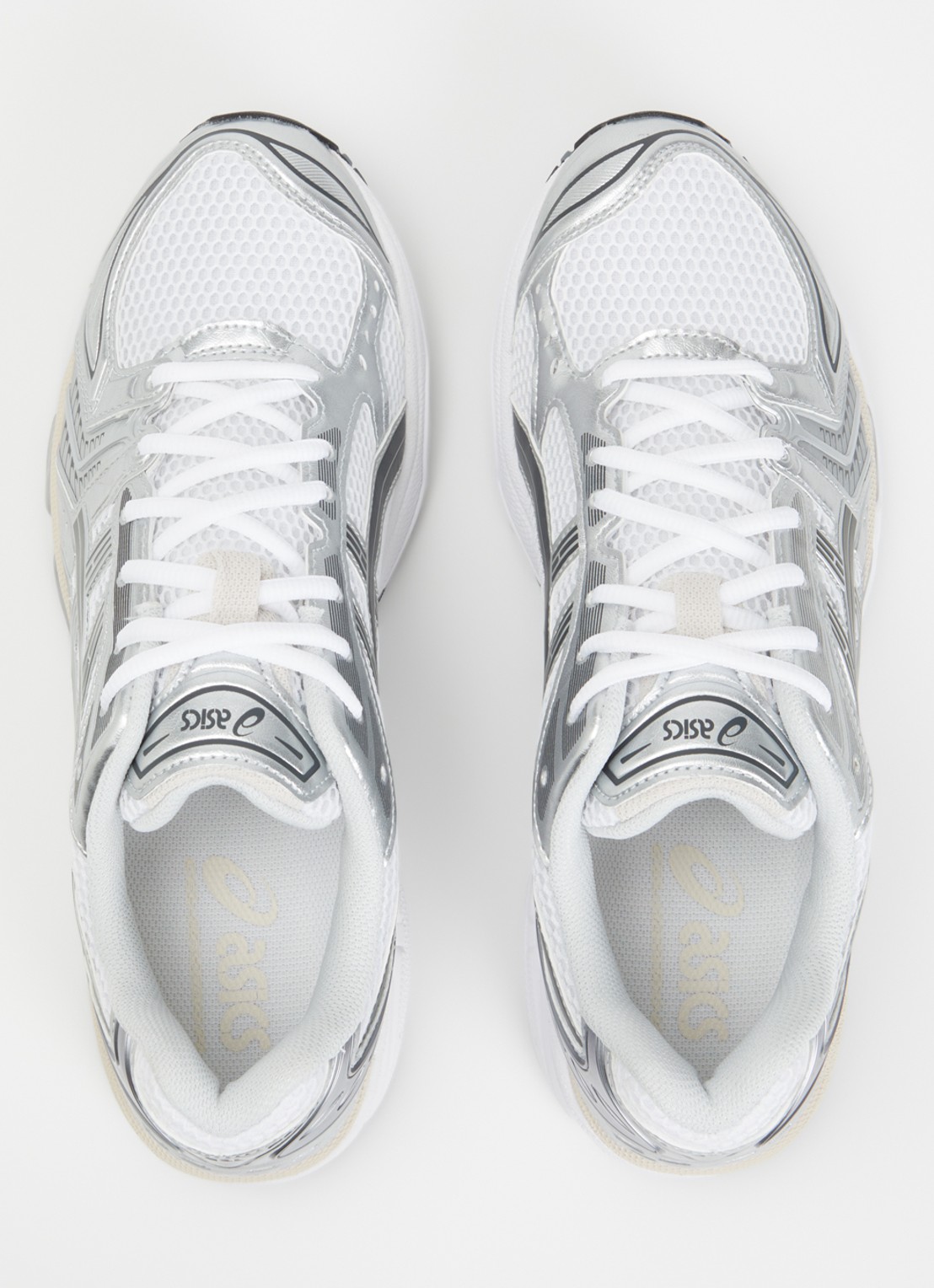 ASICS Gel-Kayano 14 sneaker met mesh details en metallic finish - detail 6 wit