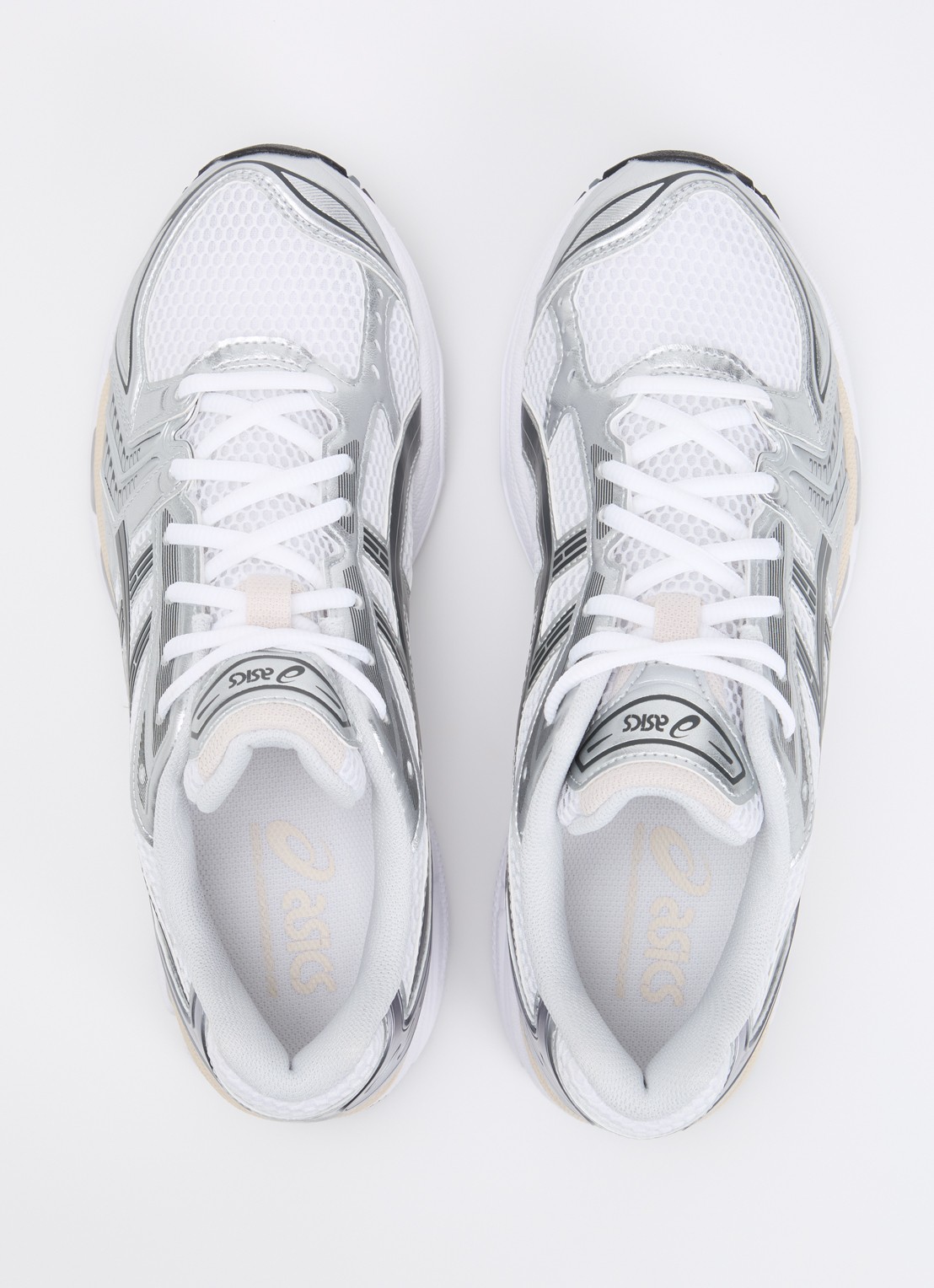 ASICS Gel-Kayano 14 sneaker met mesh details en metallic finish - detail 9 wit