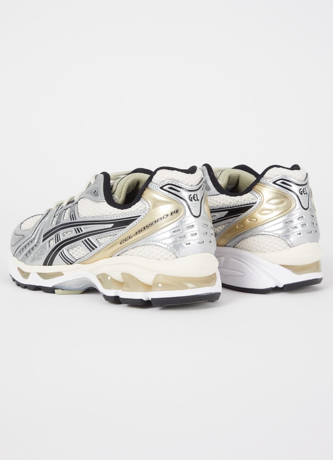 ASICS Gel-Kayano 14 sneaker met mesh details - achterkant 4 zilver