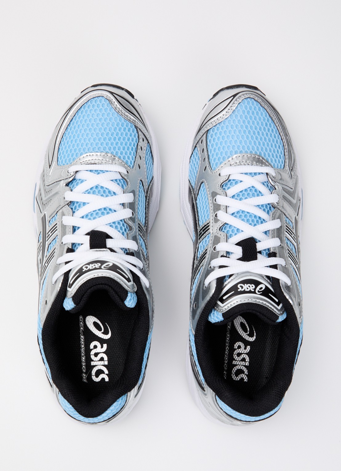 ASICS Gel-Kayano 14 sneaker met mesh details - detail 3 lichtblauw