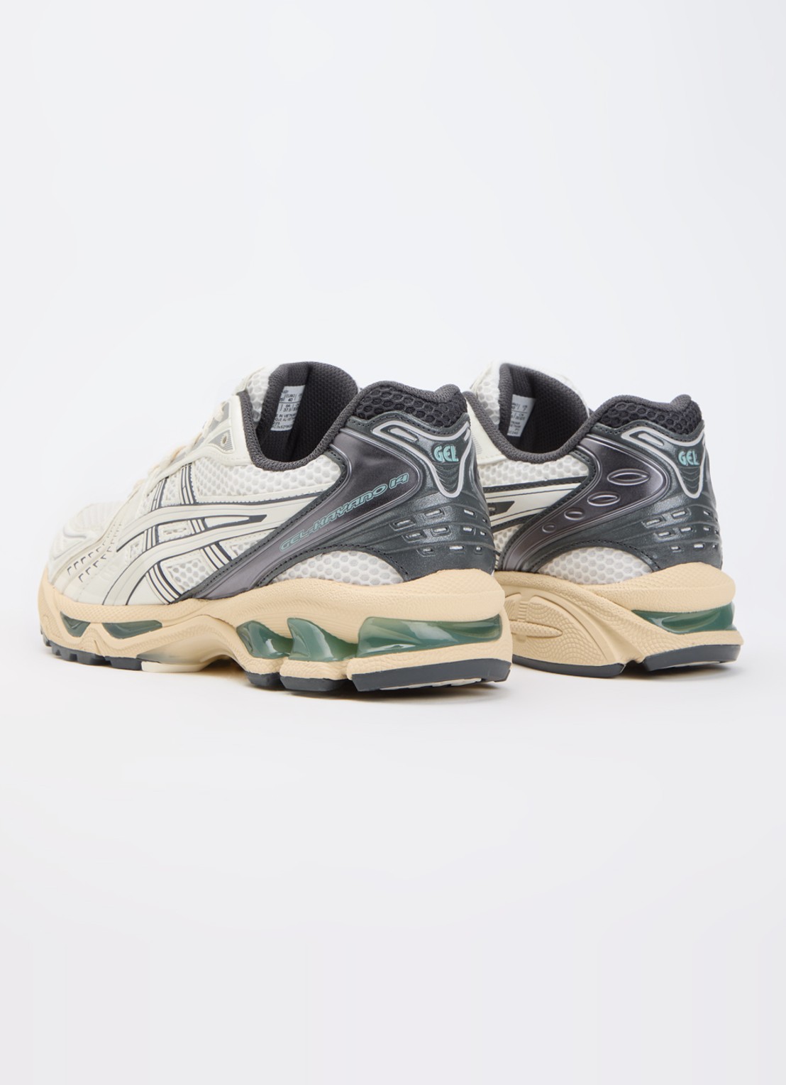 ASICS Gel-Kayano 14 sneaker met mesh details - achterkant creme