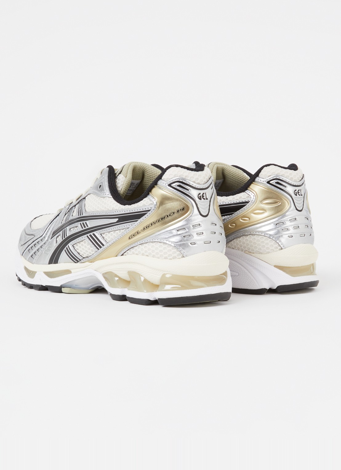 ASICS Gel-Kayano 14 sneaker met mesh details - achterkant 8 zilver