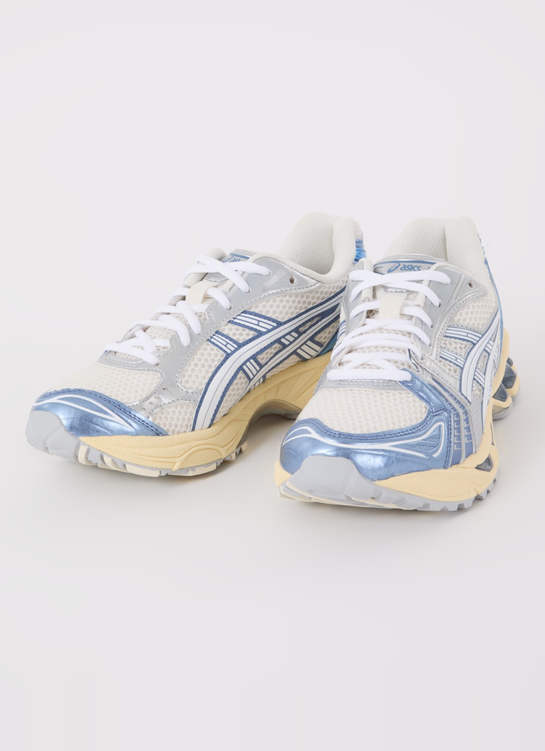 ASICS Gel-Kayano 14 sneaker met mesh en metallic details - detail 3 lichtblauw