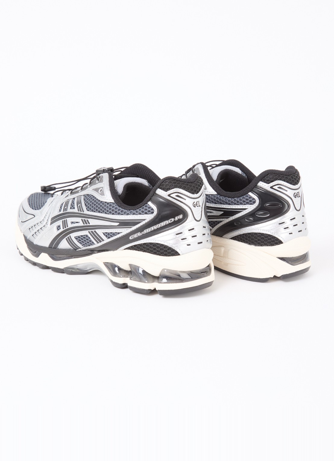 ASICS Gel-Kayano 14 sneaker met mesh en metallic details - achterkant zwart