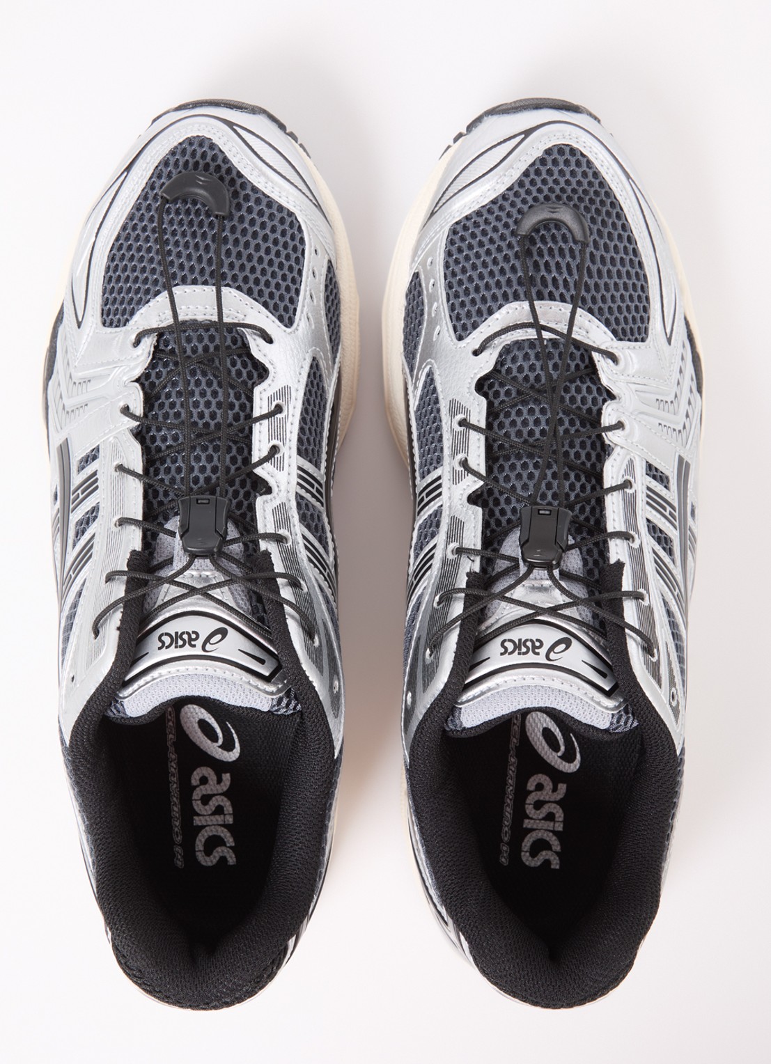 ASICS Gel-Kayano 14 sneaker met mesh en metallic details - detail 4 zwart