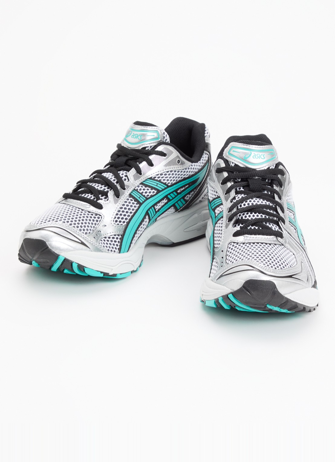 ASICS Gel-Kayano 14 sneaker met mesh en metallic details - detail zeegroen