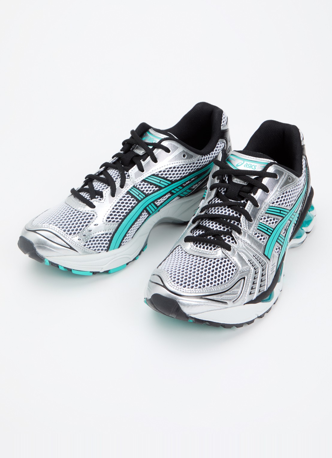 ASICS Gel-Kayano 14 sneaker met mesh en metallic details - detail 4 zeegroen
