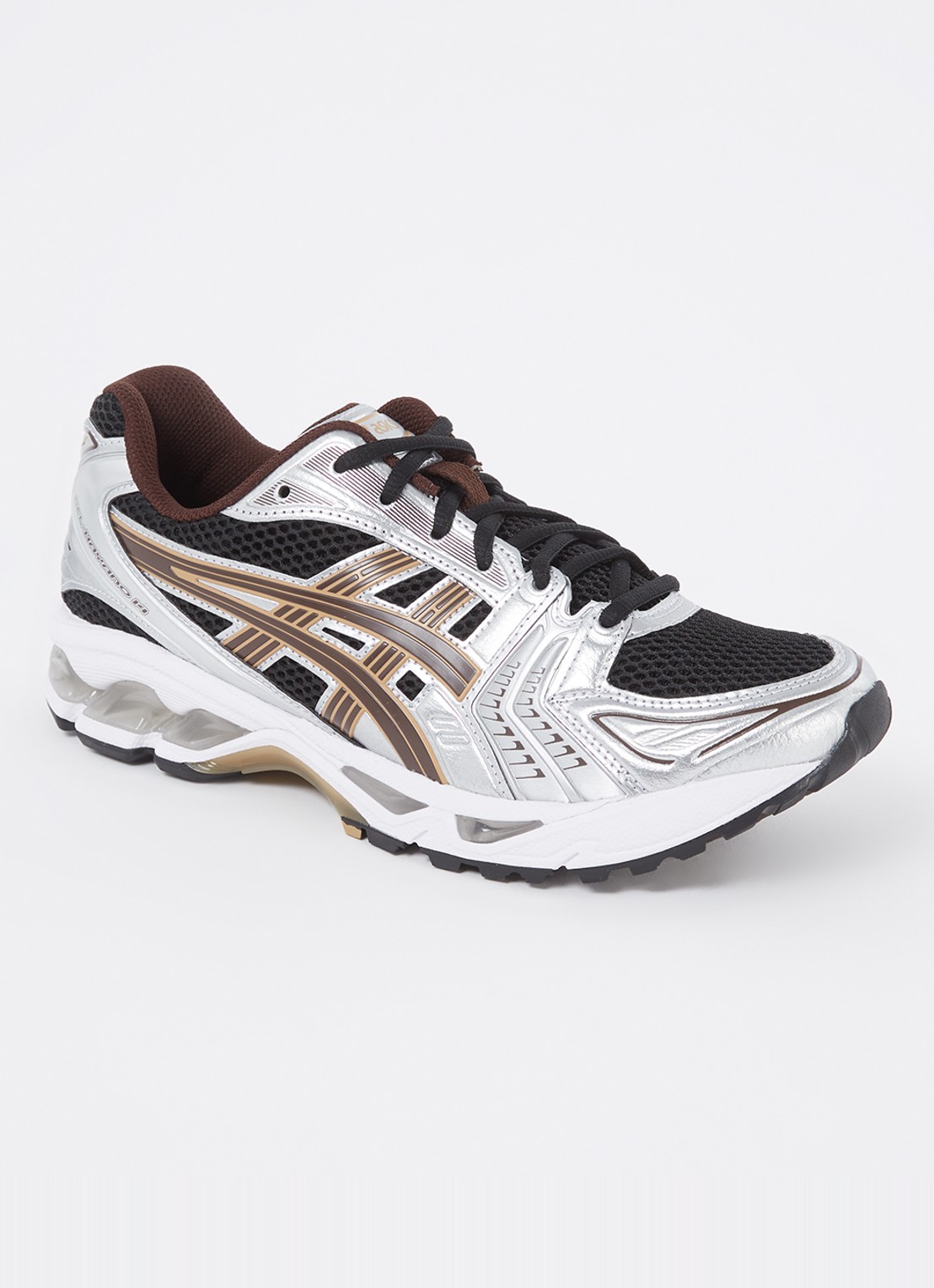 ASICS Gel-Kayano 14 sneaker met metallic details - voorkant 5 zwart
