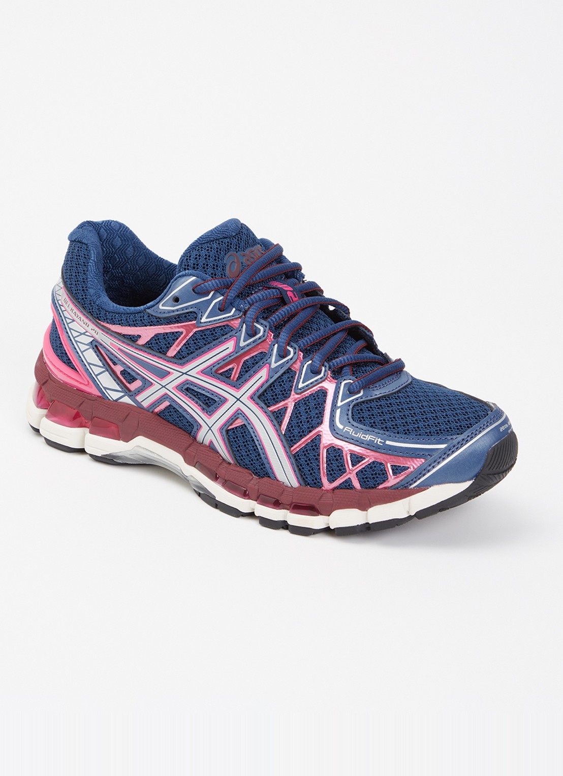 ASICS Gel-Kayano 20 sneaker met mesh details - voorkant 4 donkerblauw