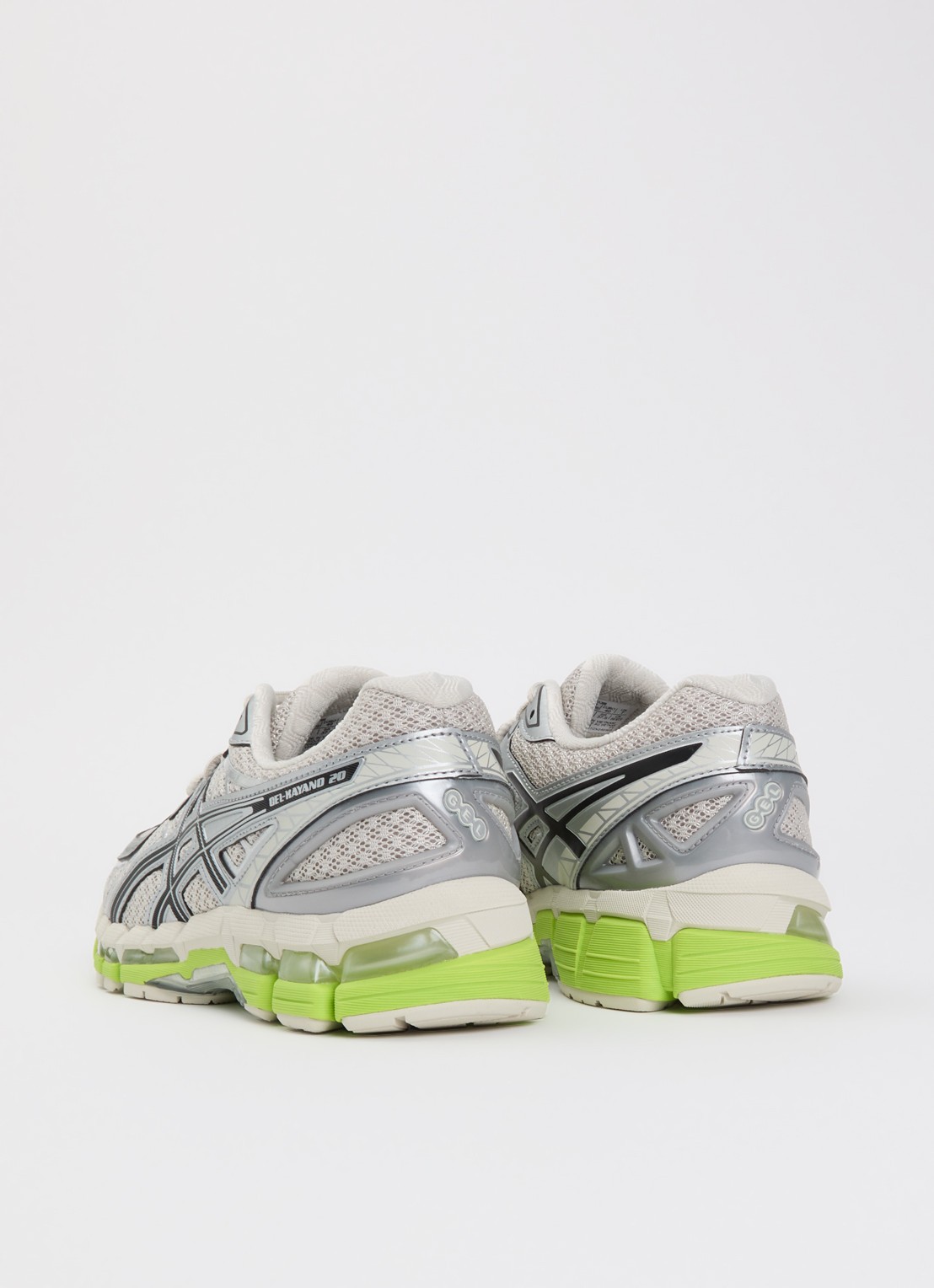 ASICS Gel-Kayano 20 sneaker met mesh details - achterkant grijs