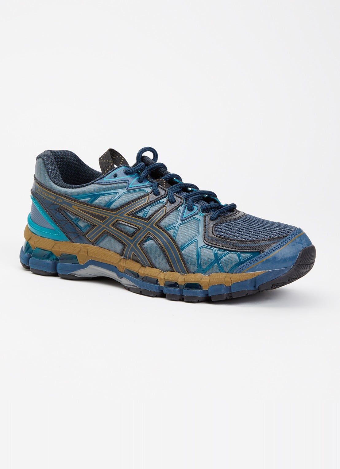 ASICS Gel-Kayano 20 sneaker met mesh details - voorkant 4 blauw